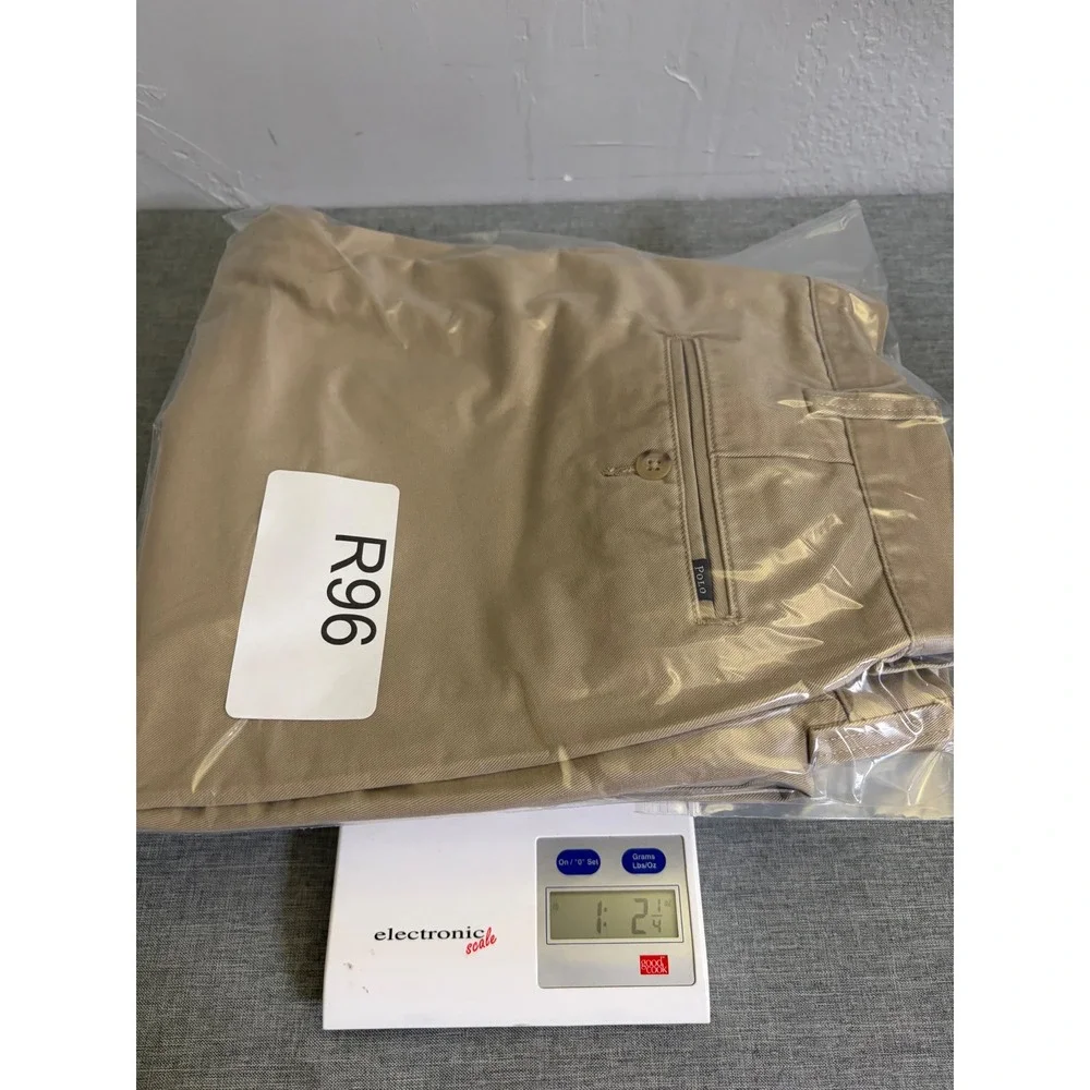Polo Ralph Lauren Chino Pants Mens 35x32 Tan Khaki Classic Cotton Twill Trousers